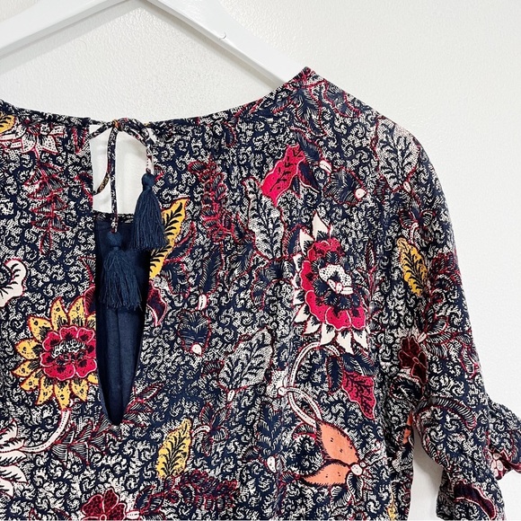 BOGO! Madewell Bali Blooms Baltic Block Print Cotton Dress XS - Picture 8 of 10